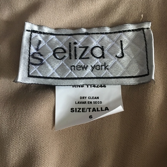 ELIZA J CHOCOLATE & GOLD DOTS TULLE DRESS SZ 6 - Picture 8 of 8